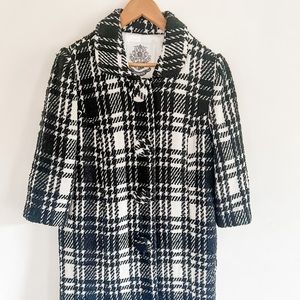 BB Dakota Black & White Coat ~ Brand New without tags ~ Size Large